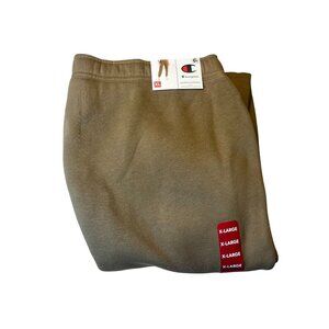 Champion Mens X-Large Cotton Blend Jogger Pants Beige
